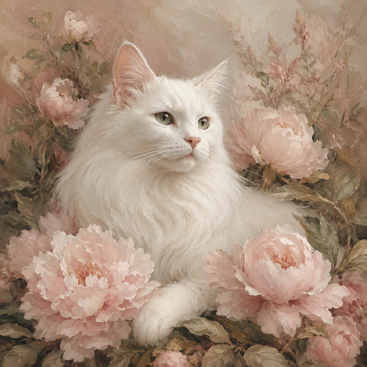 GATTO NEI FIORI